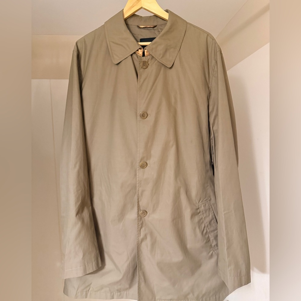 [NWT] Distinction Men's Olive Trench Coat - L